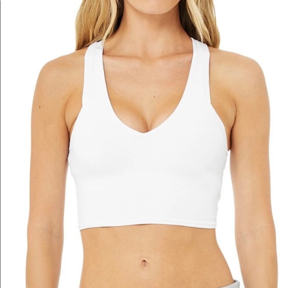 Alo Yoga Airbrush Real Bra Tank - White